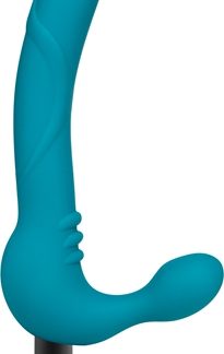 BlushTemptasia Luna Strapless Dildo a doppia estremità Turquoise 22,5 cm
