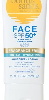 Bondi SandsSPF 50+ Fragrance Free crema protettiva colorata viso per pelli seccheSPF 50+ 75 ml