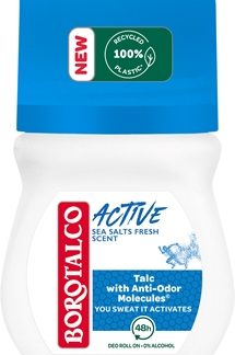BorotalcoActive Sea Salts deodorante roll-on con effetto 48 ore 50 ml