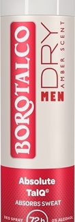 BorotalcoMEN Dry deodorante spray 72 ore αρώματα Amber 150 ml