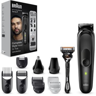 BraunAll-In-One Series MGK7460 set modellante per capelli, barba e corpo 1 pz