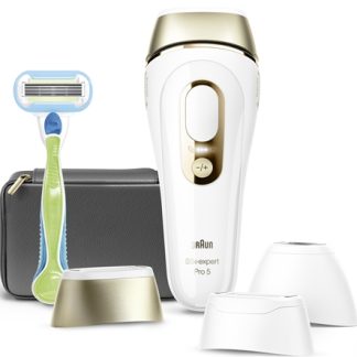 BraunSilk-expert PRO 5 IPL5242 epilatore IPL per corpo, viso, zona bikini e ascelle 1 pz