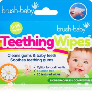 Brush BabyApplemint salviette per i denti per bambini 20 pz