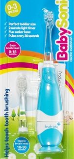 Brush BabyBabySonic spazzolino da denti elettrico per bambini 0 – 36 mesi Blue 1 pz