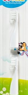 Brush BabyGo-Kidz testine di ricambio per spazzolino per bambini dai 3 anni in su 2 pz