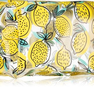 BrushArtAccessories Transparent cosmetic bag trousse per cosmetici trasparente Lemon 1 pz