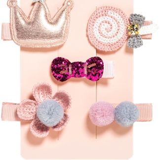 BrushArtKIDS Little princess hair clip set forcine per capelli Pink