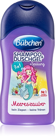 BübchenKids 3 in 1 shampoo, balsamo e gel doccia 3 in 1 per bambini 50 ml