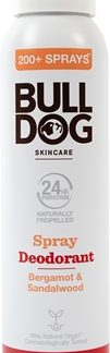 BulldogBergamot &Sandalwood Spray Deodorant deodorante spray senza alluminio 125 ml