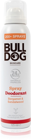 BulldogBergamot &Sandalwood Spray Deodorant deodorante spray senza alluminio 125 ml