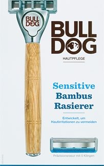BulldogSensitive Bamboo rasoio + testina di ricambio1 pz