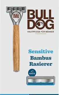 BulldogSensitive Bamboo Razor and Spare rasoio + testina di ricambio
