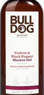 BulldogVetiver and Black Pepper gel doccia per uomo 500 ml
