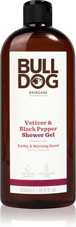 BulldogVetiver and Black Pepper gel doccia per uomo 500 ml