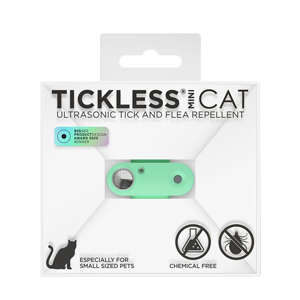 Tickless – Mini cat – Mentha Green – Cat – Ultrasonic tick repellent – ​​PROTECTONE