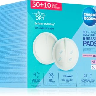 Canpol babiesBreast Pads Standard 50+10 Ks imbottiture monouso per reggiseno 60 pz