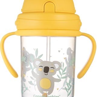 Canpol babiesExotic Animals Cup With Straw tazza con cannuccia Yellow 270 ml