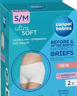 Canpol babiesMaternity Briefs mutandine per gravidanza e post parto 2 in 1 taglia S/M 2 pz