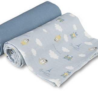 Canpol babiesMuslin Squares pannolini in tessuto Blue 70x70 cm 2 pz