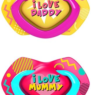 Canpol babiesNeon Love B 6-18m ciuccio Pink 2 pz
