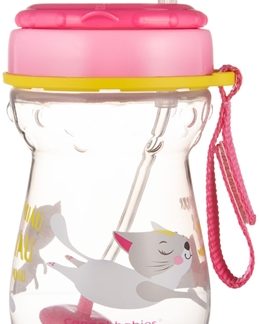 Canpol babiesSport Cup tazza con cannuccia 9m+ Pink 350 ml