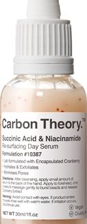 Carbon TheorySuccinic Acid & Niacinamide siero rigenerante viso per pelli problematiche30 ml