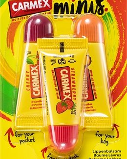 CarmexMinis kit da viaggio per labbra secche SPF 15