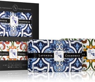 Castelbel Tile Lavender & Chamomile + Santal Tonka sapone solido confezione regalo 2x200 g