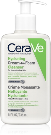 CeraVeCleansers crema detergente in schiuma per pelli normali e secche 236 ml