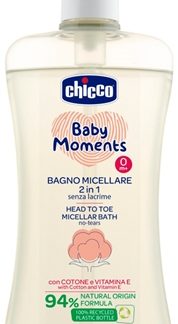 ChiccoBaby Moments Sensitive shampoo micellare per corpo e capelli 500 ml