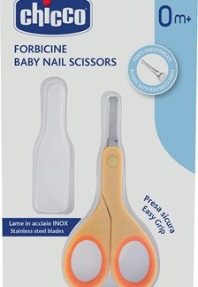 ChiccoBaby Nail Scissors forbici per bambini con punta arrotondata 0 m+ 1 pz