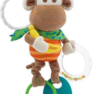 ChiccoBaby Senses Monkey dentaruolo con sonaglio 1 pz