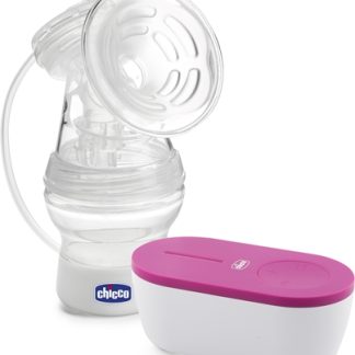 ChiccoBreast Pump Travel Tiralatte Pink 1 pz