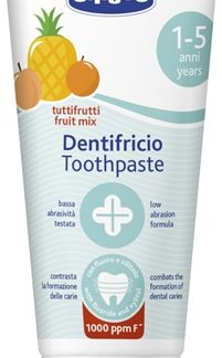 ChiccoToothpaste Fruit Mix dentifricio per bambini al fluoro 1-5 y 50 ml