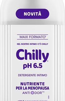 ChillyMenopause pH 6.5 gel per l'igiene intima per sostenere il benessere durante la menopausa 300 ml