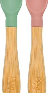 CitronBamboo Spoon cucchiaino Green/ Pink 2 pz