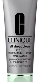 CliniqueAll About Clean 2-in-1 Charcoal Mask + Scrub maschera detergente viso100 ml