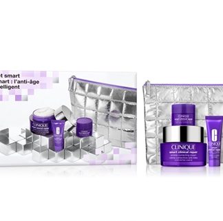 CliniqueHoliday Get Smart Moisturizer Set confezione regalo per ringiovanire la pelle 4 pz
