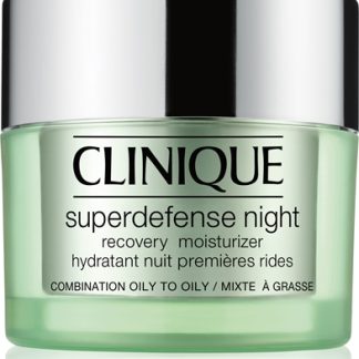 CliniqueSuperdefense™ Night Recovery Moisturizer crema idratante notte antirughe per pelli grasse e miste 50 ml