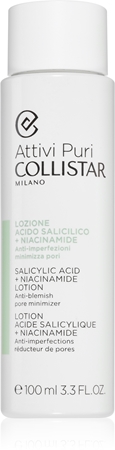 CollistarAttivi Puri Salicylic Acid + Niacinamide lozione e emulsione tonica viso per chiudere i pori100 ml
