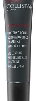CollistarLinea Uomo Attivi Puri Eye Contour Hyaluronic Acid + Caffeine Eye Contour crema illuminante occhi affetto anti-age 15 ml