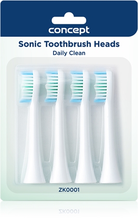 ConceptPerfect Smile Daily Clean testine di ricambio per spazzolino for ZK4000, ZK4010, ZK4030, ZK4040 4 pz