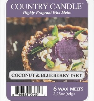 Country CandleCoconut & Blueberry Tart cera per lampada aromatica 64 g