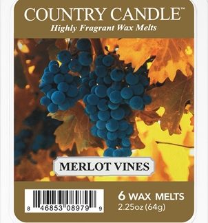 Country CandleMerlot Vines cera per lampada aromatica 64 g