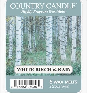 Country CandleWhite Birch & Rain cera per lampada aromatica 64 g