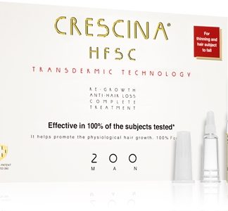 CrescinaTransdermic 200 Re-Growth and Anti-Hair Loss Trattamento per la crescita contro la perdita dei capelli per uomo 20x3,5 ml