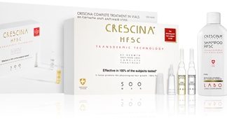 CrescinaTransdermic 500 Re-Growth and Anti-Hair Loss confezione regalo per stimolare la crescita dei capelli per uomo 1 pz