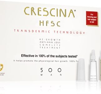 CrescinaTransdermic 500 Re-Growth and Anti-Hair Loss Trattamento per la crescita contro la perdita dei capelli per uomo 20x3,5 ml