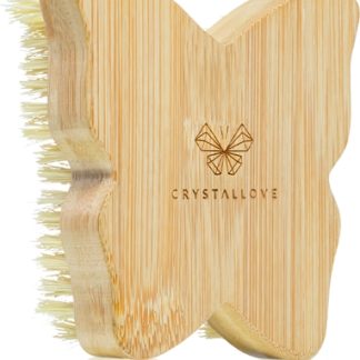 CrystalloveBamboo Butterfly Agave Body Brush spazzola per massaggi per il corpo 1 pz