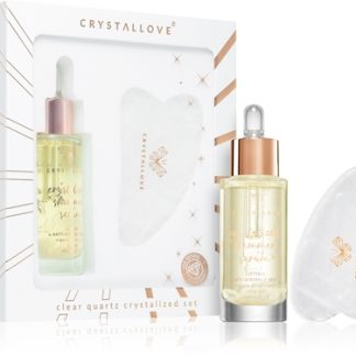 CrystalloveCrystalized Clear Quartz Set kit per la cura del viso1 pz